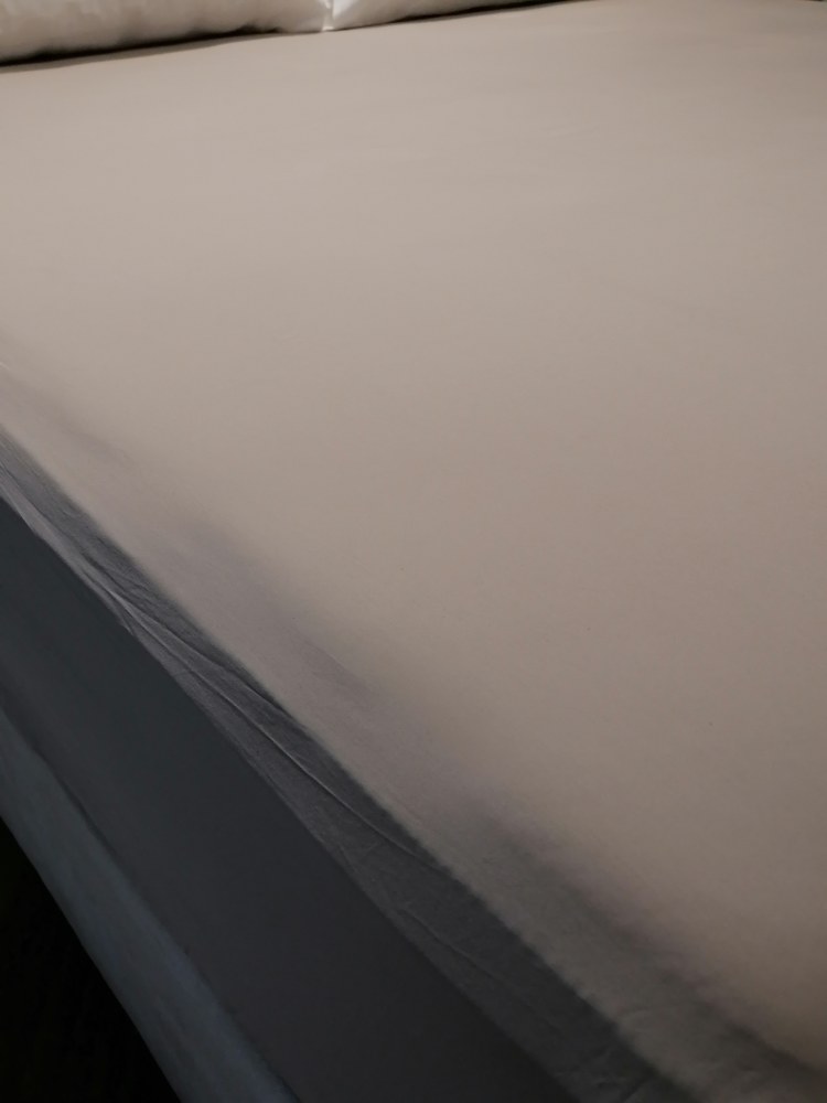 SILENCIO Satin Fitted Sheet 90x200 Taupe G15